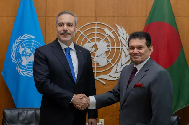 Fidan meets UNGA President Khalilur Rahman in New York
