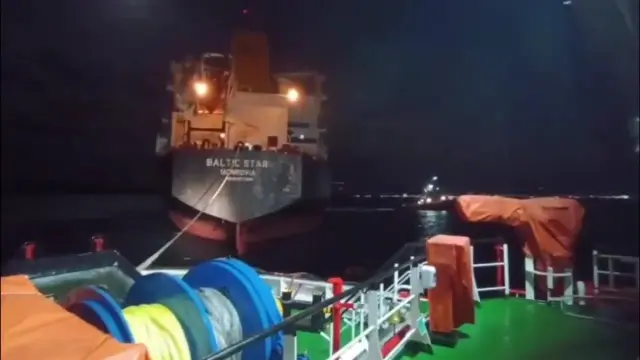 Baltic Star tanker anchored over engine failure